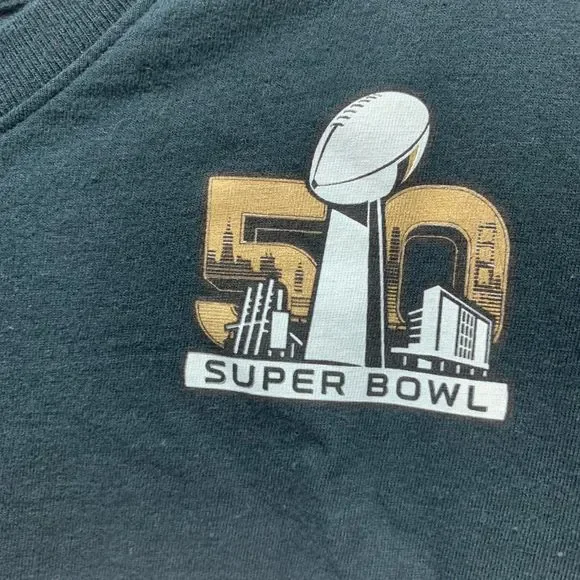 Nike Carolina Panthers Super Bowl 50 Official T-Shirt Kuechly Size XL
